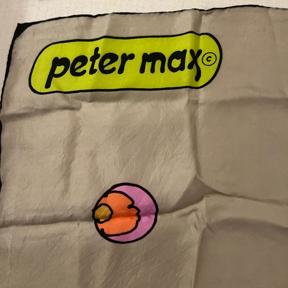 Vintage Peter Max Silk Print Scarf - Picture 4 of 8